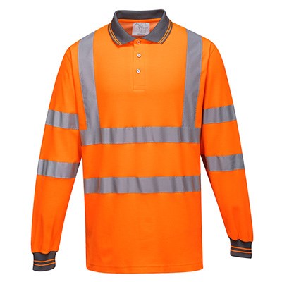 Portwest Long Sleeve Cotton Comfort Polo