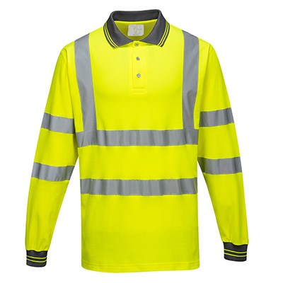 Portwest Long Sleeve Cotton Comfort Polo