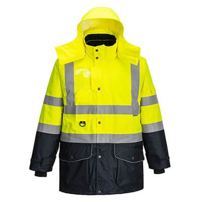 Portwest Hi-Vis 7-In-1 Contrast Traffic Jacket