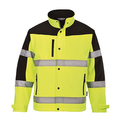 Portwest Hi-Vis Two-Tone Softshell Yellow / Black
