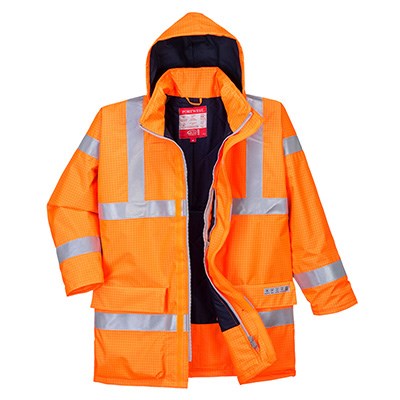 Portwest Bizflame Rain Hi-Vis Antistatic Fr Jacket