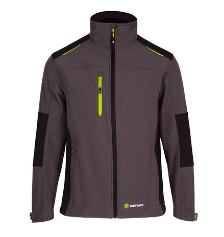 Beeswift Flex Softshell Jacket Two-Tone Grey/Black