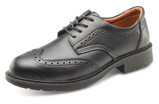Beeswift Brogue Shoe Black S1