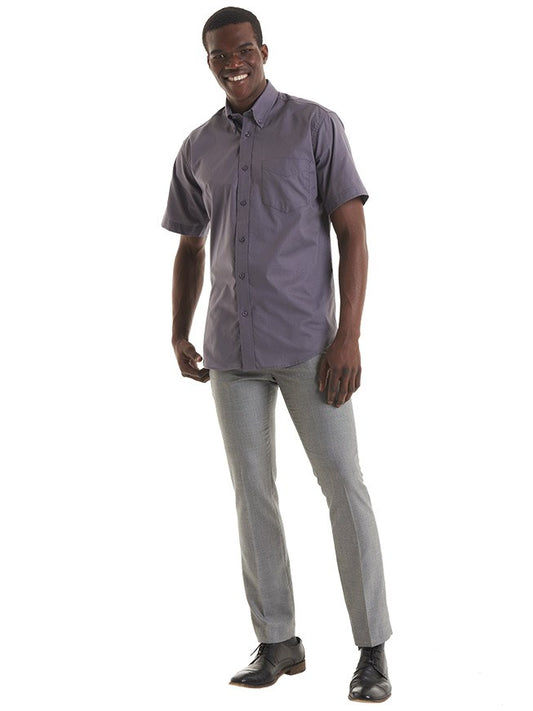 Uneek Mens Pinpoint Oxford Short Sleeve Shirt