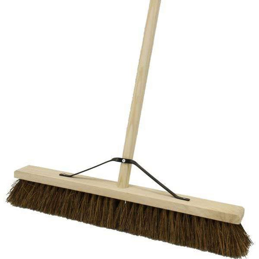 Platform Broom Stiff Bassine 24" C/W Handle & Stay