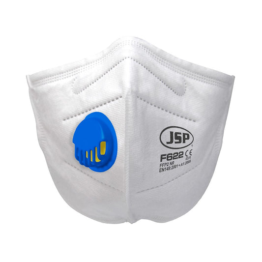 Jsp Disposable Vertical Fold Flat Mask FFP2V (F622) - Box 30