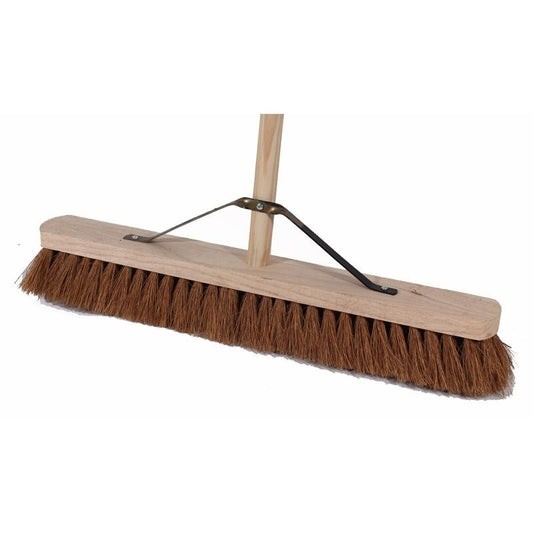 Platform Broom Soft Coco 24" C/W Handle