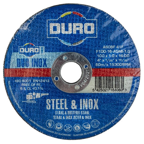 Duro Steel / Inox Super Thin Flat Cut Disc