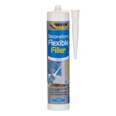 Everbuild Flexible White Decorators Filler Caulk 290ml