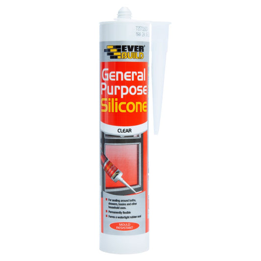 Everbuild General Purpose Silicone Clear 280ml