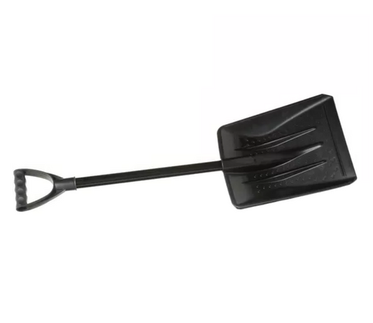 Basics Light Duty Plastic Snow Shovel Black 82cm Height