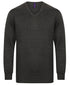 Henbury 12 Gauge V-Neck Jumper