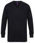 Henbury 12 Gauge V-Neck Jumper