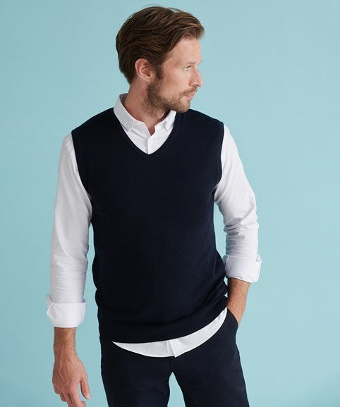 Henbury Sleeveless V-Neck Jumper