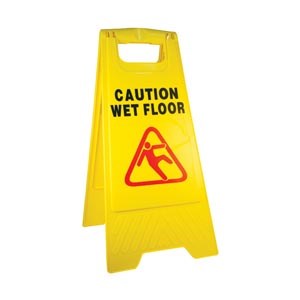 Caution Wet Floor Safety Sign - A Frame - Yellow