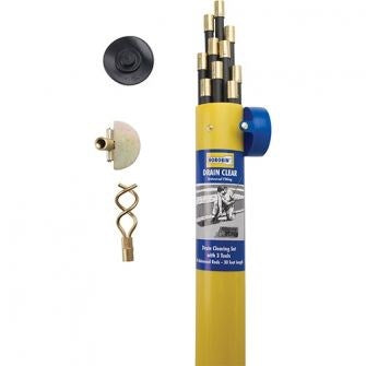Horobin 10 Piece Drain Rod Set C/W Worm & 4