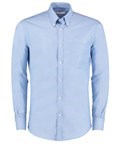 Kustom Kit Slim Fit Long Sleeve Oxford Shirt