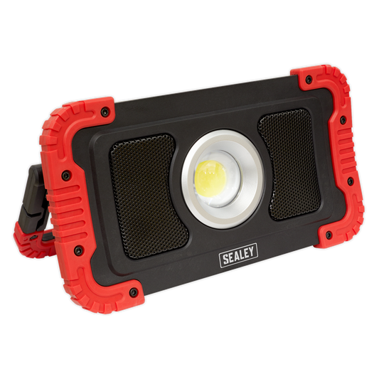 Sealey Rechargeable Wireless Speaker Work Light 20W Cob Led