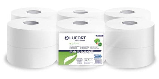 Lucart Mini Jumbo Toilet Roll 60mm Core Pack Of 12