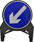 Q-Sign Keep Left 750mm Circular Bs 8442:2015