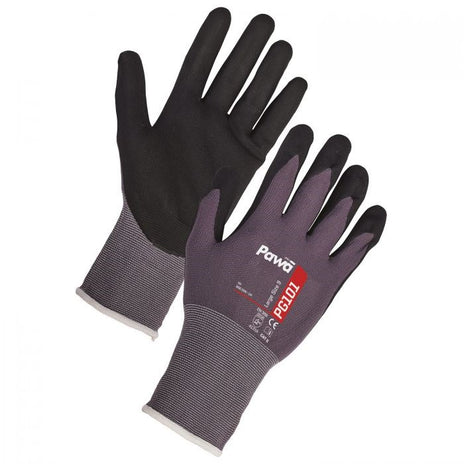 Pawa Breathable Nitrile Foam Palm Coated Glove
