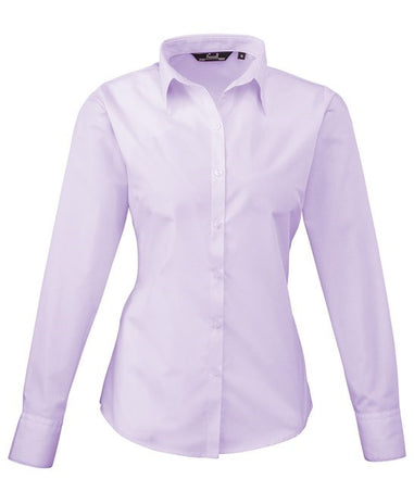 Premier Women's Long Sleeve Poplin Blouse