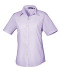 Premier Women's Short Sleeve Poplin Blouse