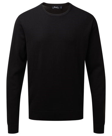 Premier Crew Neck Cotton-Rich Knitted Sweater