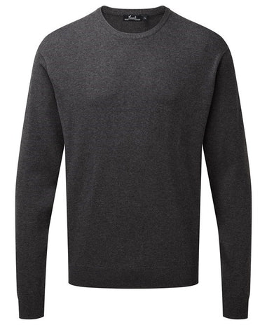 Premier Crew Neck Cotton-Rich Knitted Sweater