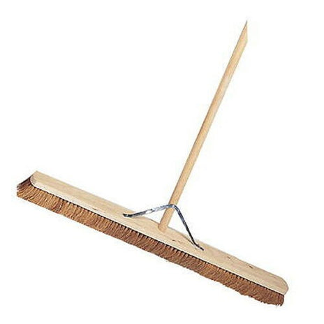 36" Natural Coco Platform Broom C/W 54 Inch Handle