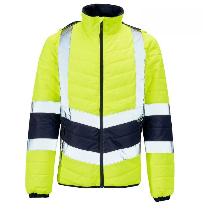 Supertouch Hi Vis  2 Tone Puffer Jacket