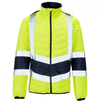 Supertouch Hi Vis  2 Tone Puffer Jacket