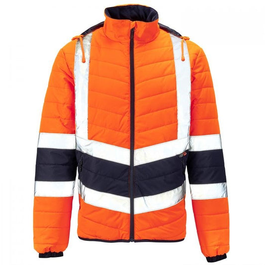 Supertouch Hi Vis  2 Tone Puffer Jacket