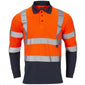 Supertouch Hi-Vis Two-Tone Long Sleeve Polo Shirt