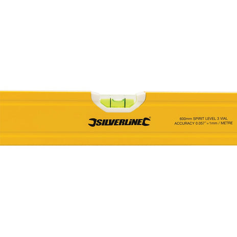 Silverline Builders Aluminium Spirit Level