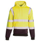 Supertouch Hi-Vis Two-Tone Hooded Sweatshirt